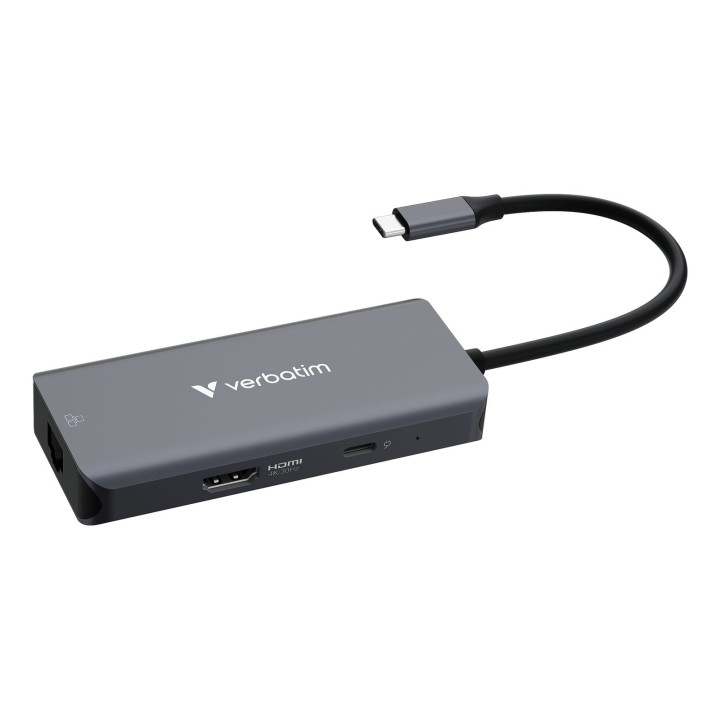 VERBATIM USB-C ESSENTIALS MULTIPORT HUB 6 PORT WITH RJ45